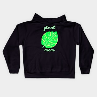 Plant Mom Monstera Leaf Kids Hoodie